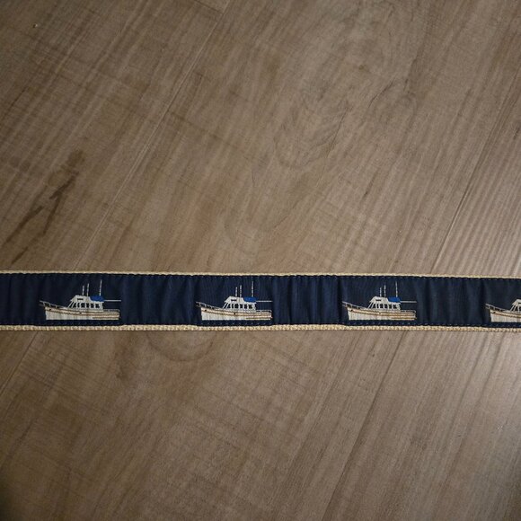 Essex Handmade Belt with Fishing Boats - 30 - Picture 3 of 5